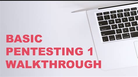 Basic Pentesting 1 Walkthrough