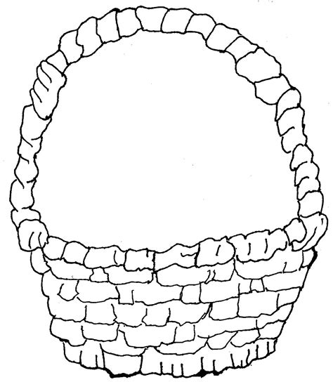 basket coloring page