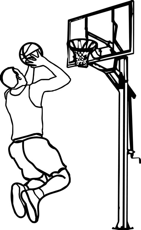 basketball hoop coloring pages