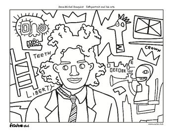 basquiat coloring pages