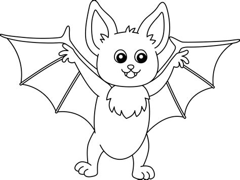 bat colouring pages