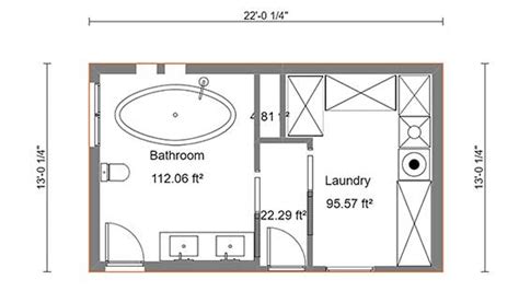 bathroom laundry combination layout