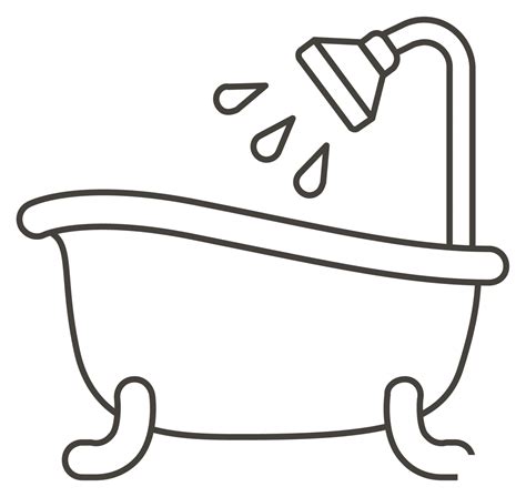 bathtub coloring pages