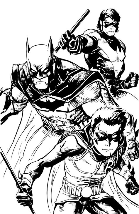 batman and robin coloring pages