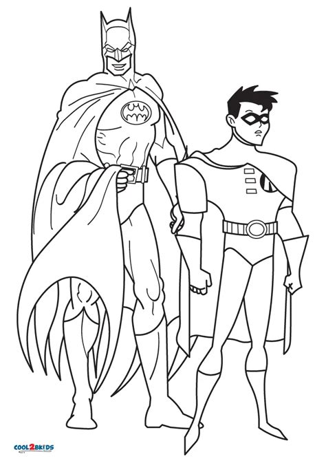 batman and robin coloring pages printable