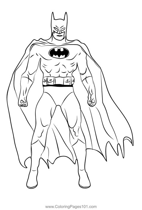 batman cartoon coloring pages