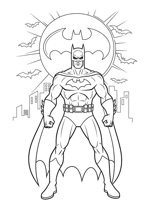 batman coloring sheet