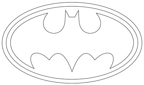 batman logo coloring pages