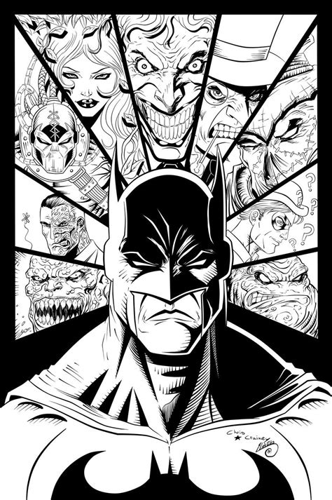 batman villains coloring pages