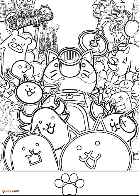 battle cats coloring pages