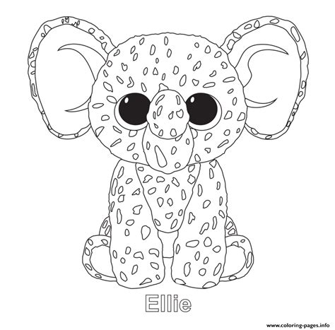 beanie boo coloring pages
