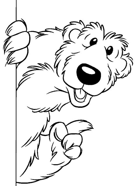 bear in the big blue house coloring pages
