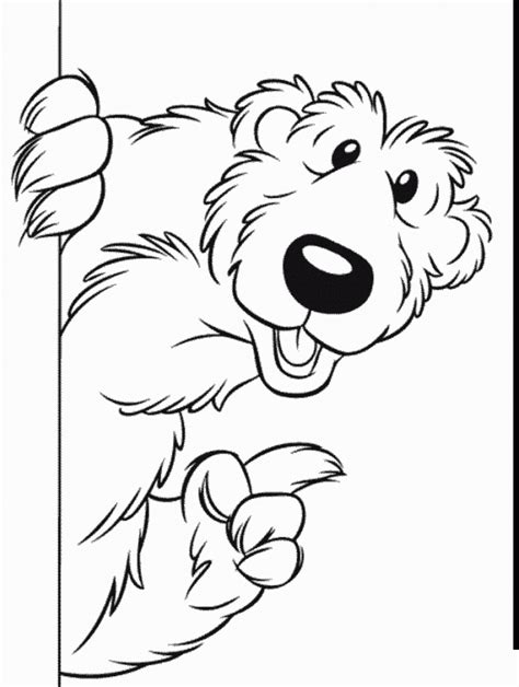 bear in the big blue house coloring pages