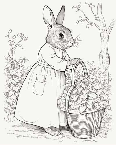 beatrix potter coloring pages