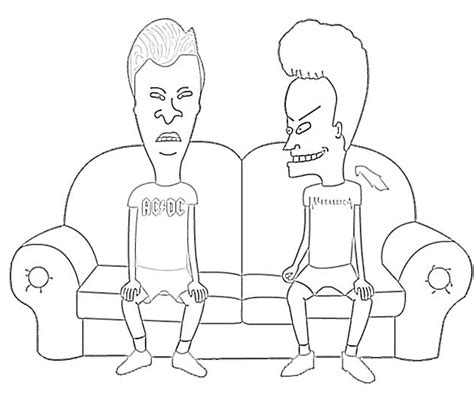 beavis and butthead coloring pages