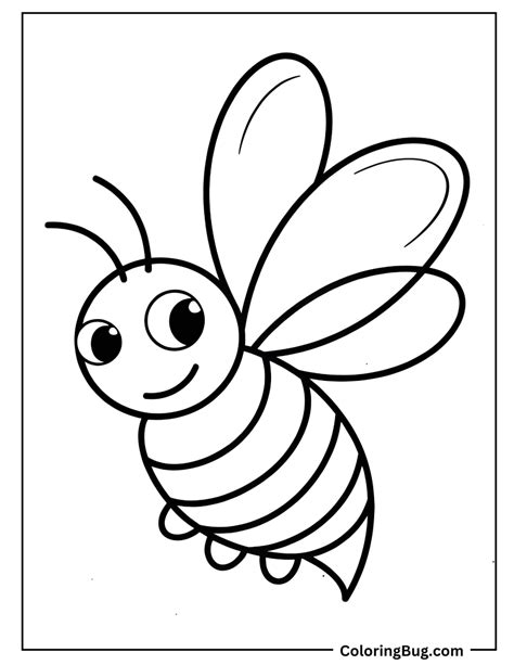 bee colouring