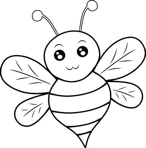 bee colouring pages