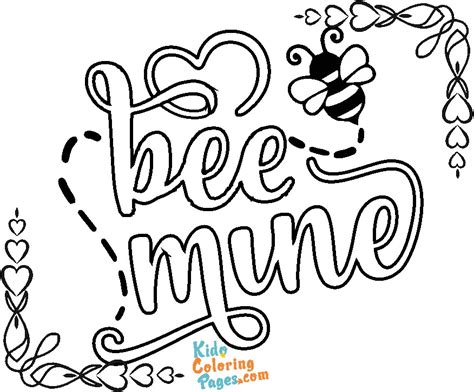 bee mine coloring pages