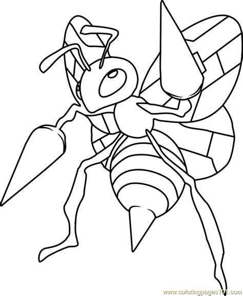 beedrill coloring pages