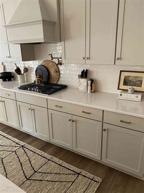 beige cabinets