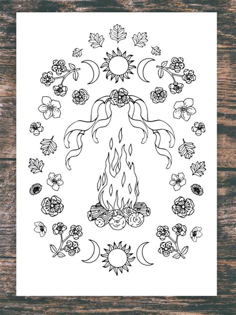 beltane coloring pages
