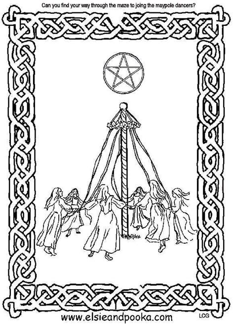 beltane coloring pages