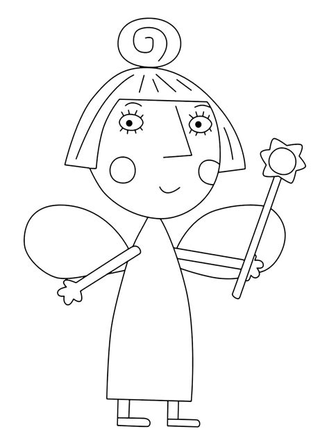 ben and holly coloring pages