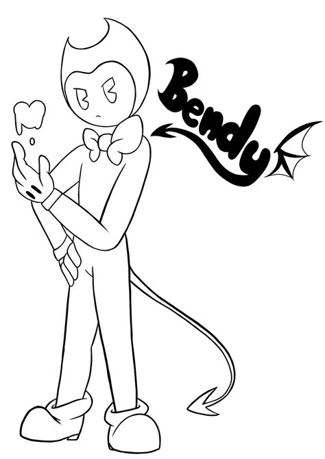 bendy coloring pages free