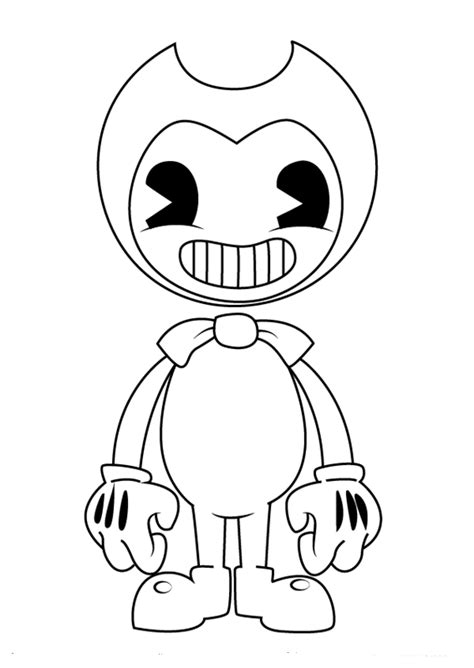 bendy coloring pages free