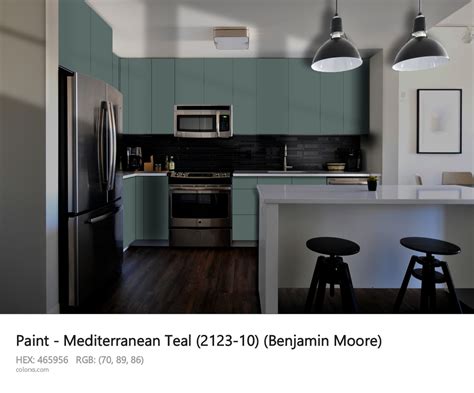 benjamin moore mediterranean teal