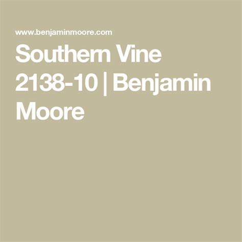 benjamin moore southern vine