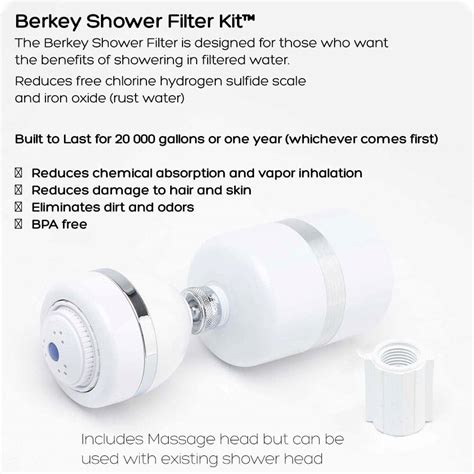 berkey shower head filter