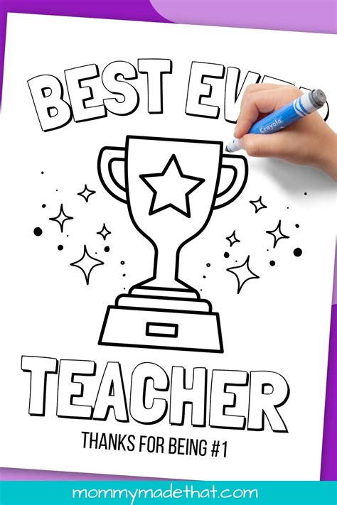 best teacher coloring pages