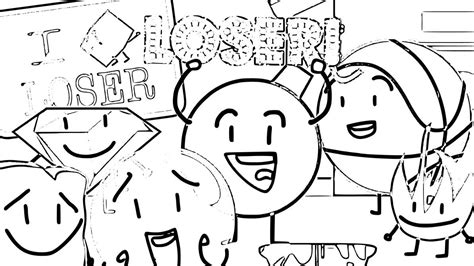 bfb coloring pages