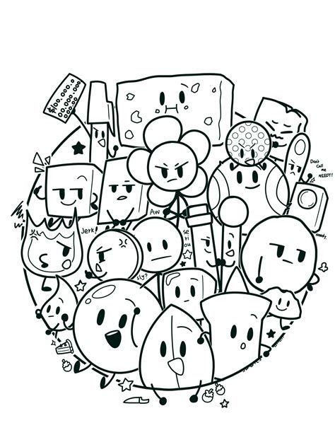 bfdi coloring pages