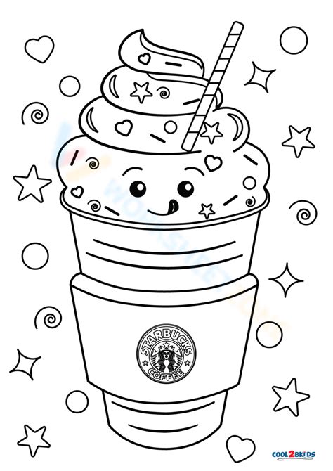 bff starbucks coloring pages