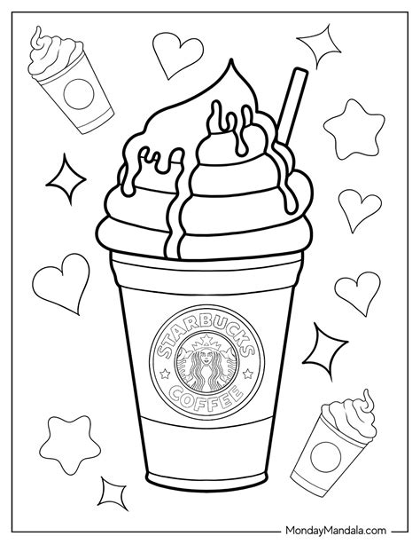 bff starbucks coloring pages