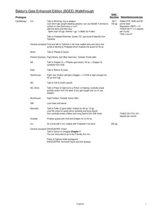 Bgee Walkthrough With Lock And Trap Difficulty