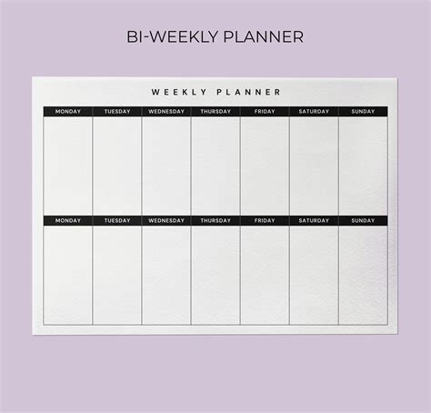 bi weekly planner