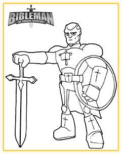 bible man coloring pages