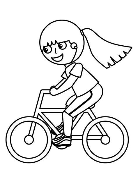 bicycle coloring page