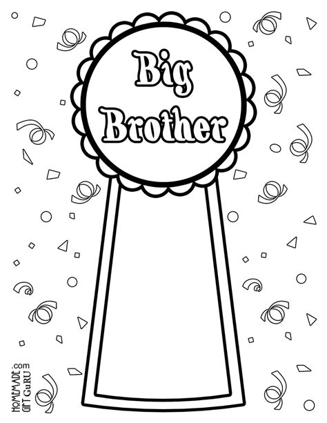 big brother coloring pages