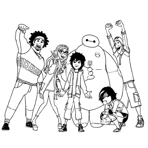 big hero 6 coloring pages