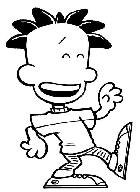 big nate coloring pages