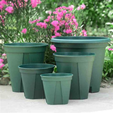 big plastic flower pots