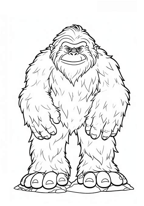 bigfoot coloring pages