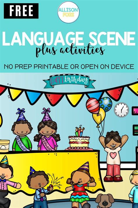 birthday speech therapy activities