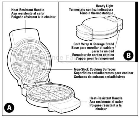 black and decker waffle maker instructions