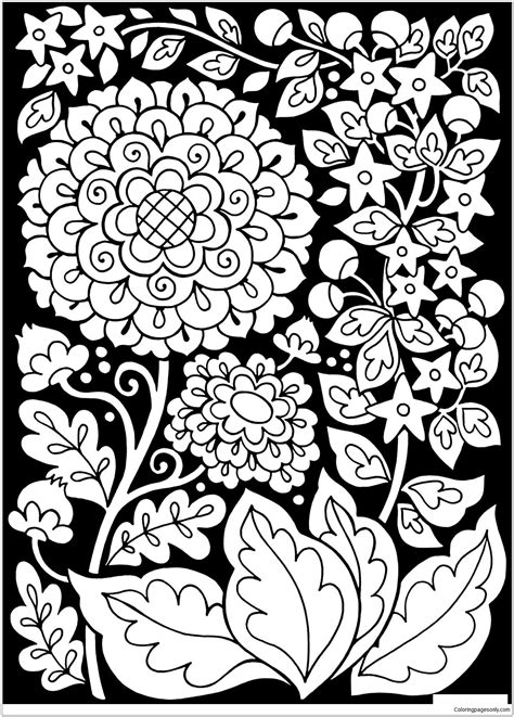 black background coloring pages