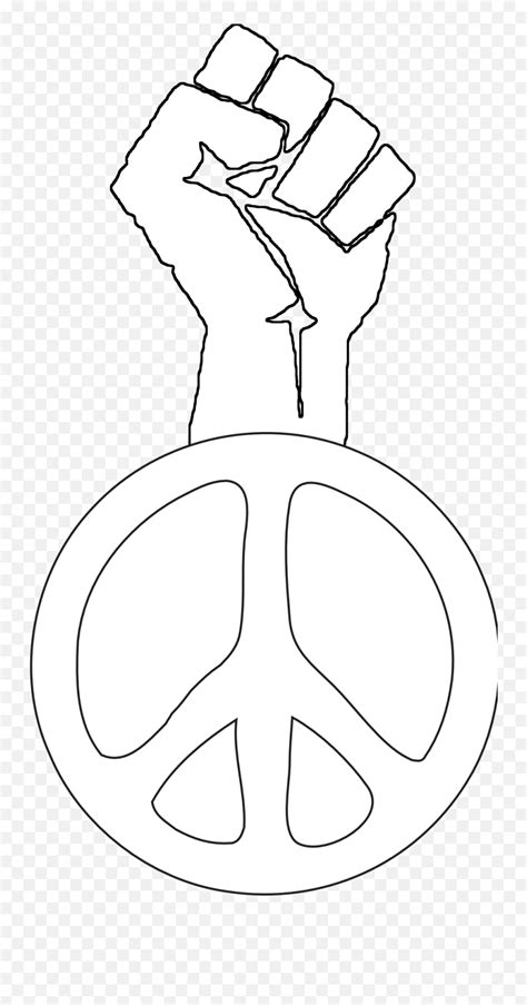 black power fist coloring pages